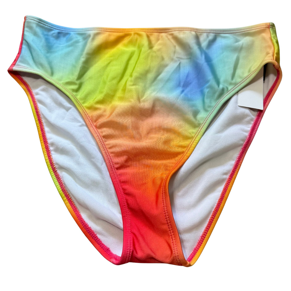 SALT + COVE Bikini Bottoms MEDIUM High Waisted Cheeky Multicolor NWT